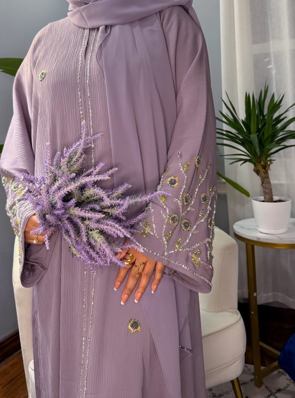 lavender abaya